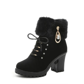 Bota Feminina de Inverno em Couro Legítimo - Glacia
